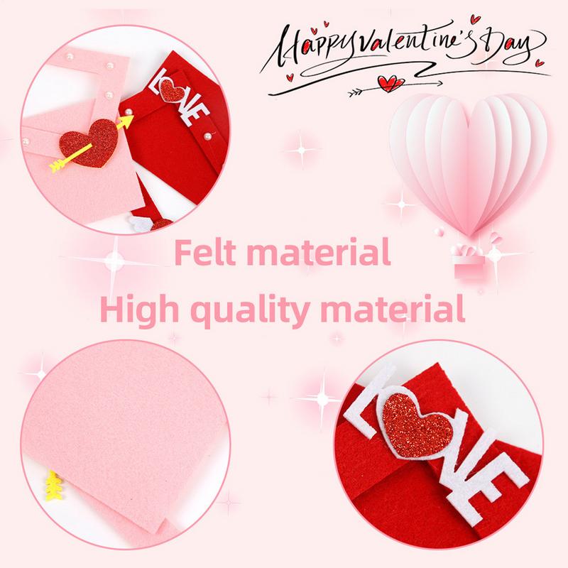 Valentine's Day Photo Frame Heart Felt Photo Frame Romantic Photo Frames Holiday Wall Decoration for Marriage Proposal Honeymoon