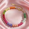 Delicate Colorful Natural Stone Bracelets For Women Girls Boho Beaded Bracelets Adjustable Chain Trendy Jewelry Gift Waterproof
