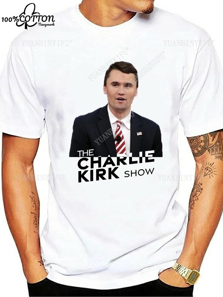 Heißer Stil Lässig FREEDOM Charlie Kirk Bedrucktes T-Shirt Locker 100% Baumwolle Freizeit Unisex Shirt Heißes Produkt S-6XL