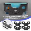 WET1 For Volkswagen VW ABS Car Logo Card Holder Credit Card Storage Case Car Styling Scirocco Passat Polo B5 B6 B7 CC Tiguan Sharan