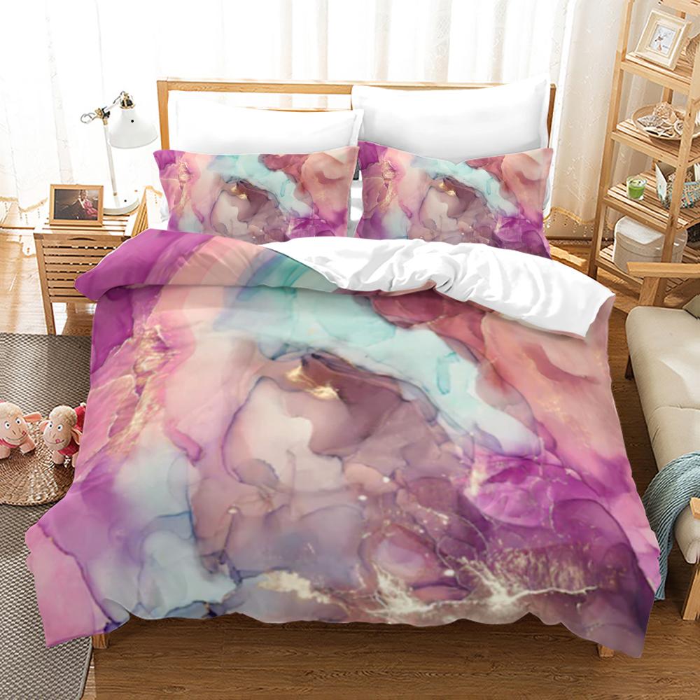Texture Bedding Set Single Twin Full Queen King Size All-match Bed Set Aldult Kid Bedroom Duvetcover Sets 3D Print 0