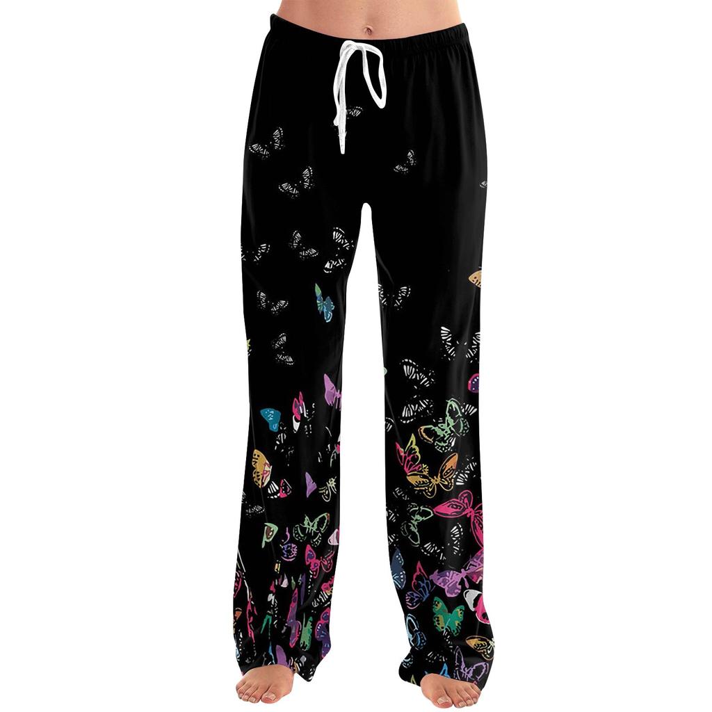 Women's Allover Printed Home Pants Sleeping Pajama Pants Long Pants Pajama Pants Yoga Pants
