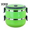 Separate Layer Bento Box Stackable Insulated Lunch with Handle, Stainless Steel Interior Easy Cleaning Portable Thermal Design, Leak-Proof Food