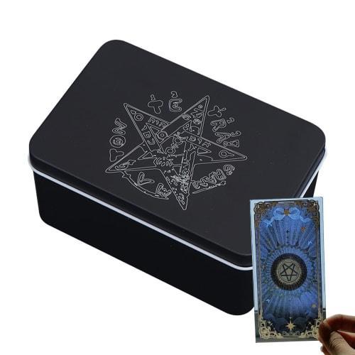 Tarot Card Case Holder, Tarot Card Holder Storage - Portable Tarot Organizer Storage Case Holder for Board Game Cards