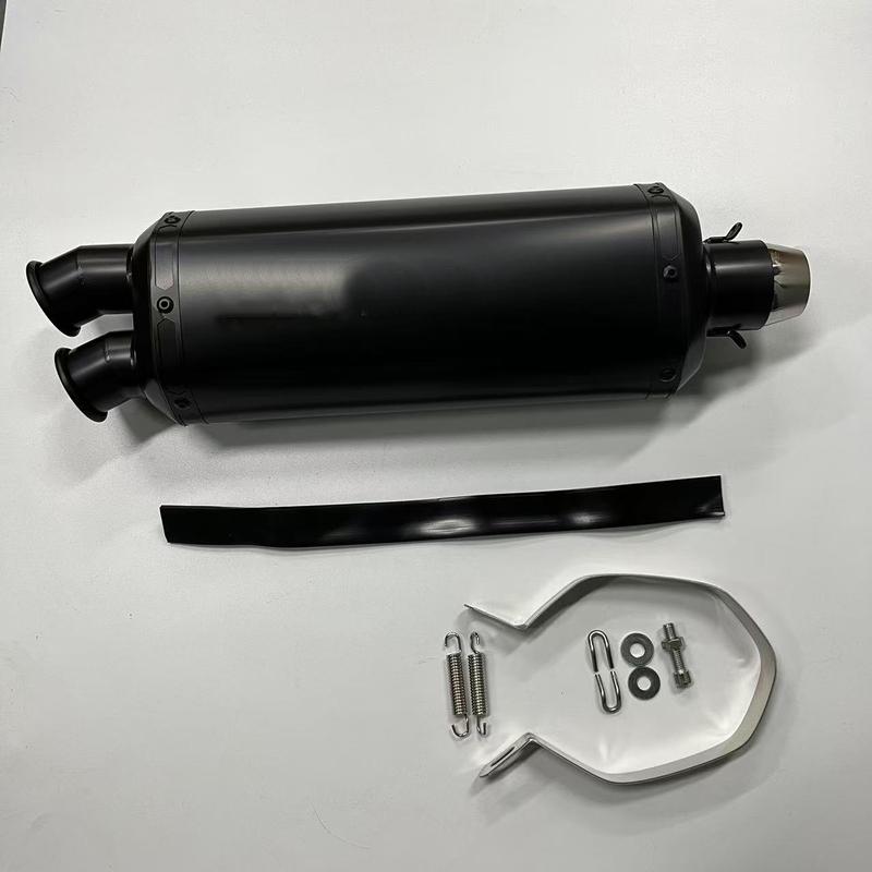 Universal 51MM Motorcycle Exhaust Pipe Escape Double Hole Silencer Muffler DB Killer For F750GS F850GS R1200GS 500X 400X CRF1100