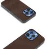 For iPhone 16 Pro Case Carbon Fiber Texture PU+PC+TPU Phone Cover
