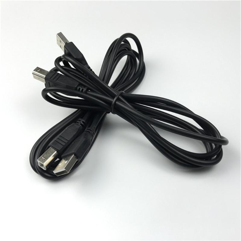 USB Printing Data Cable Printer Cord Square Port USB 2.0 Printing Cable High Speed A Male to B Male 1.5m Length