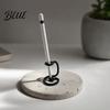 Unique Styling Stationery Display 3D Printed Pen Holder with Stable Base, Desktop Smooth Burr-free Stand, Minimalist Art Sculpture for Home