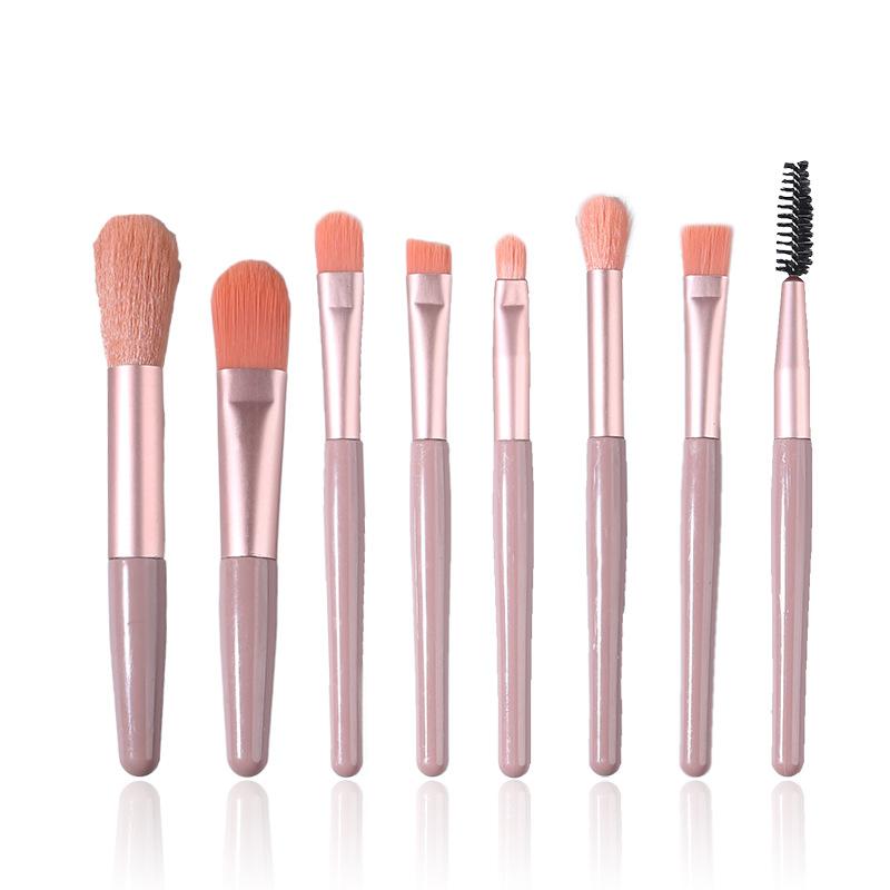 New 8Pcs Makeup Brush Set Makeup Concealer Blush Loose Powder Brush Eye Shadow Highlighter Foundation Brush Beauty Tools