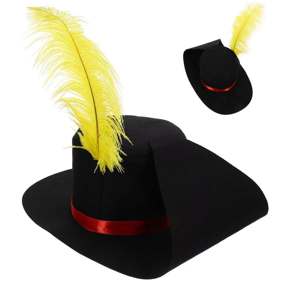 Vintage Tasarım Sihirbaz Şapkası Giydirme Cosplay Keçe Şapka Karnaval Kardan Adam Kostüm Şapkası Cadılar Bayramı