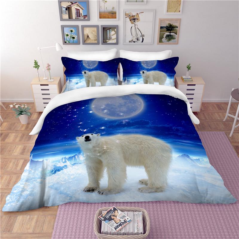 Buy Polar Bear Pattern Duvet Cover 3D Printed Polar Bear Bedding Set