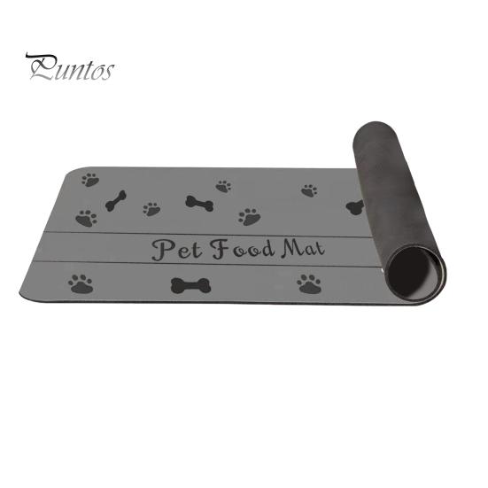 

Коврик для корма для домашних животных, быстросохнущий, впитывающий, противоскользящий, диатомовый, для мисок для собак и кошек, товары для животных, еда и вода 30 cm серый