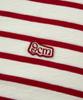 DIVINE DISTANCE Striped Wappen Long Sleeve [Red]