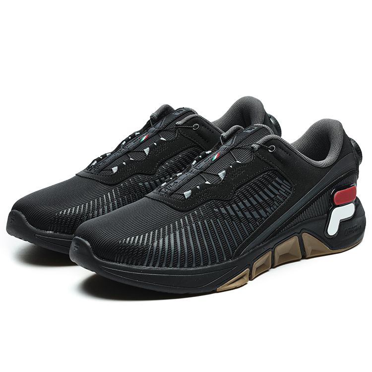Fila XFT BOA Comfortable Versatile Low-Top Training Shoes Men Sneaker Black A12M241401FBA