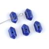 Pack of 5 Mini 12*6mm Center Hole Hex Prism Gemstone Beads Healing Crystal Double Point Spacer Beads For Handmade Craft Supplies
