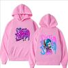 Arcane Jinx Fashion Harajuku Hooded Anime Print Kawaii Long-sleeved Cartoon Fleece Clothes Sweatshirts Women Men