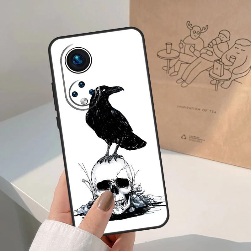Crow Raven Dark Skull For Honor Magic 7 Lite 5 6 8 Pro Case For Honor 400 200 90 70 50 X8c X8b X9a X9b X9c X9d Win