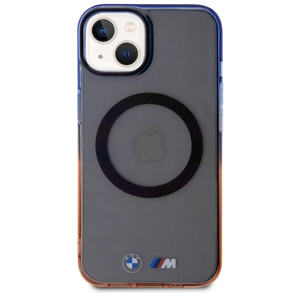 Etui do iPhone 14 Plus BMW Gradient Bumper MagSafe Szare