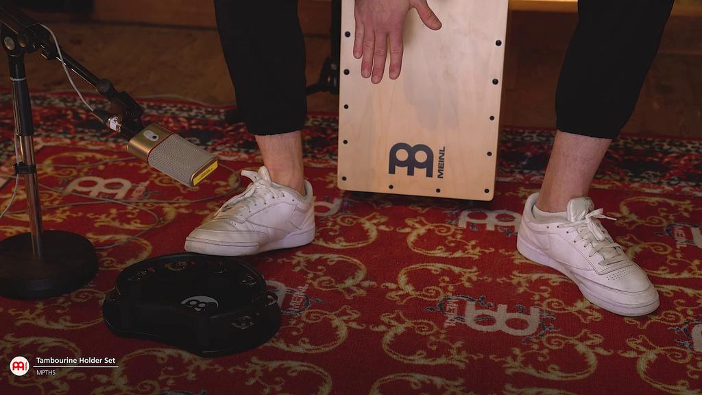 MEINL Percussion Tambourine & Tambourine Holder Set MPTHS