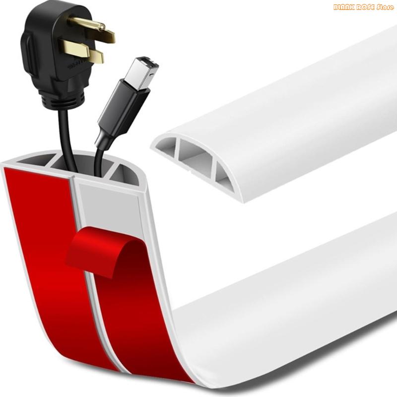 

K1AE Cable Hiders Flexible Floor Wire Duct Cord Management Floor Cable Protectors белый