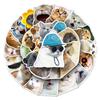 50PCS Cute Cartoon Cat Stickers for Phone and Cup Decoration