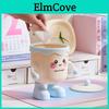 Cute Desk Trash Bin With Plastic Material For Home Use Compact Storage Solution