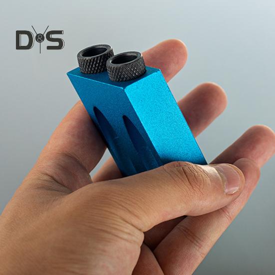 Pocket Hole Screw Jig 15 Degrees Drill Joinery Kit Compact Design Portable Woodwork Guides Joint Angle Locator Tool