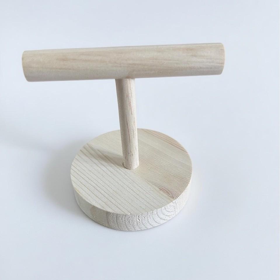 Parrot Wooden Desktop Stand & Bird Toy