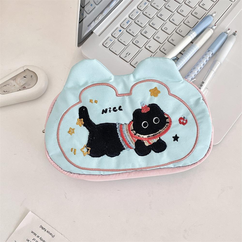 Multifunctional Mini Cosmetic Bag Puppy Stationery Holder Bag Sweet Small Item Bag  Girls