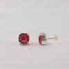 Pink Tourmaline Gemstone 925 Sterling Silver Women Jewelry Handmade Studs Earring 1" For Birthday Gift EE-181-4