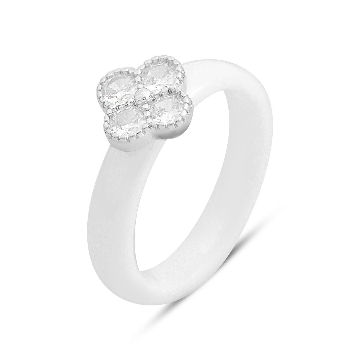 

Срібна каблучка з керамікою, вага виробу 3,21 гр (2154464) 18