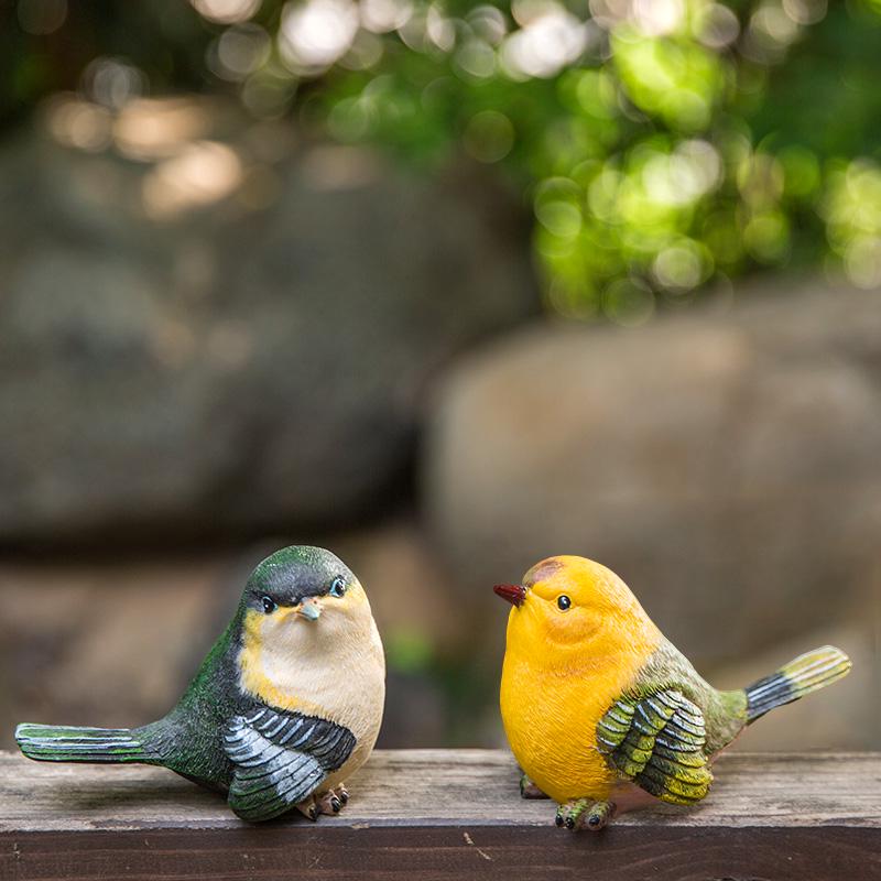 Kreative Harz-Kleintier-Gartendekorationen: Dekorative Vogel-Handarbeiten für den Hof
