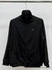 Chaqueta Deportiva con Cremallera Bordada de Mariposas, Cuello Alto Retro Trendy FOG para Hombres y Mujeres