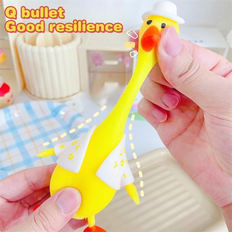 Duck Shape Slow Rising Squeeze Toy Cartoon Animal Slow Rebound Toy Anti-Stress Rebound Ball Stress Relief Toy Birthday Gift