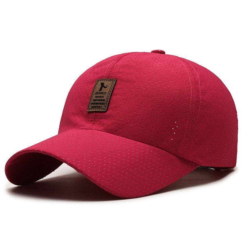 Summer Won The Bidding Quick-Drying Baseball Cap Casual Versatile Perforated Breathable Cap Outdoor Sports Fishing Hat