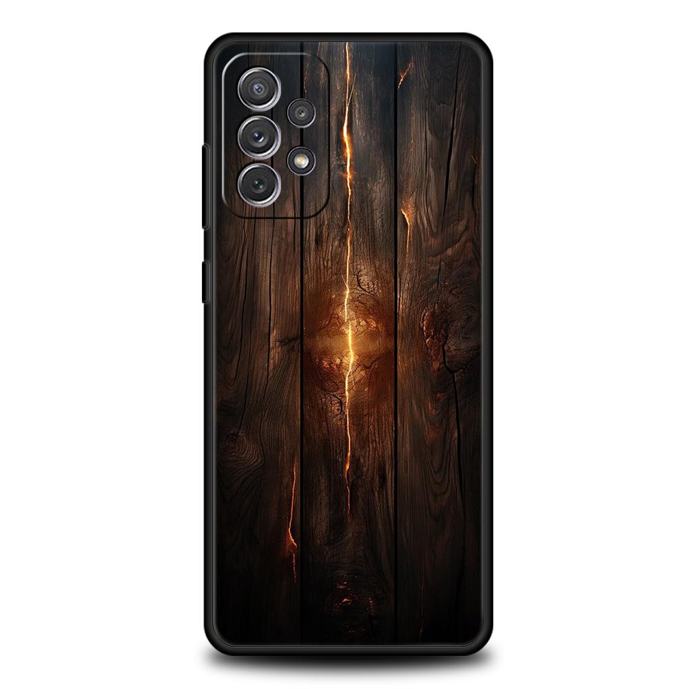 

Phone Case for Samsung Galaxy A55 A53 A52 A52S A51 A41 A35 A32 A25 A23 A15 A13 A71 A72 5G Soft TPU Shell Retro Forest Brown Wood Samsung A31