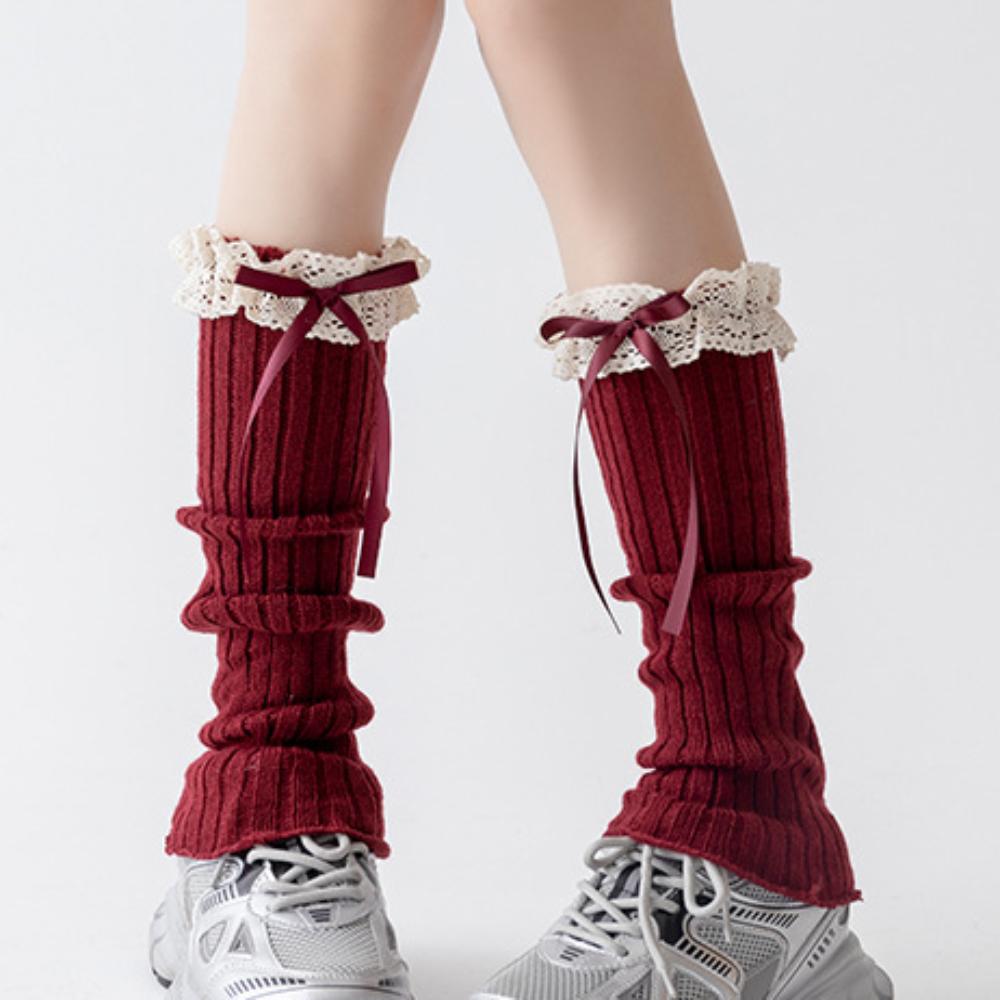 Harajuku Foot Warmers Warm Knit Bubble Socks Japanese Boot Socks  for Women & Girls