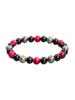 Triple Protection Natural Stone Beads Bracelet Tiger's Eye for Courage Obsidian for Grounding & Pyrite for Wealth Health Jewelry