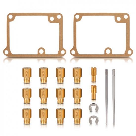 

176146-6 For Yamaha Banshee Full Jet Kit Include 12 Main Jets 2 Needles 2 Pilot