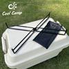 Multifunctional Camping Foldable Metal Stand Cooler Box Stand Ice Box Stand Iron Storage Box Bracket Outdoor Storage Box Shelves