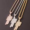 European Cartoon Zirconia Pendant Necklace - Hip Hop Style for Men and Women