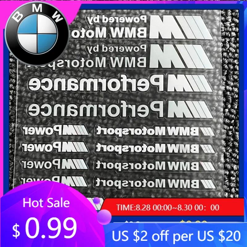 KXMHU1 Car Sticker Hot 2026 New 2025 For BMW M X3 X5 X6 1set Car Badge Sticker Car Decoration Decal For Bmw M Performance Power X1 X3