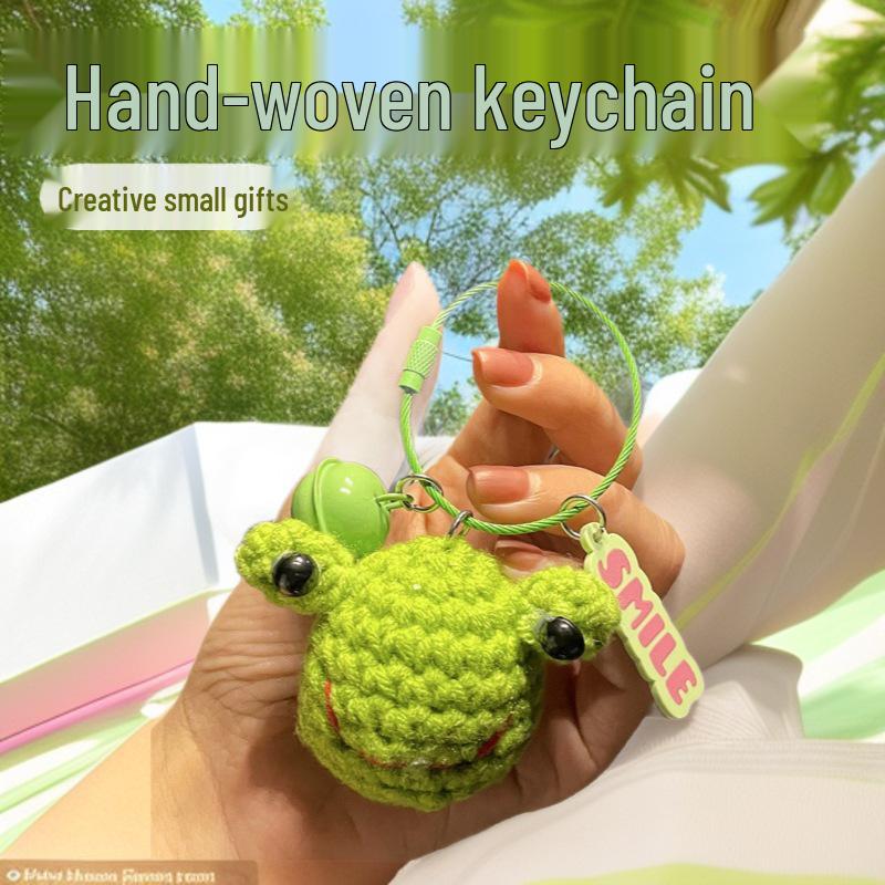 Bright Future Crochet Keychain: Persimmon Pendant Zongzi, Chinese-Style Gift
