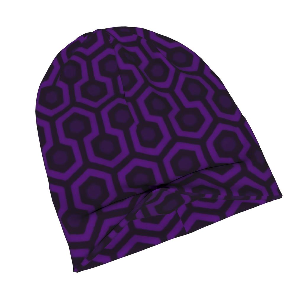 ZLIENSZUS Deep Lavender Minimalist Knit Hat for Adults - Neutral Tones Suitable for Quiet Style, Geometric Beanie for Men &, Versatile for Casual & Fo