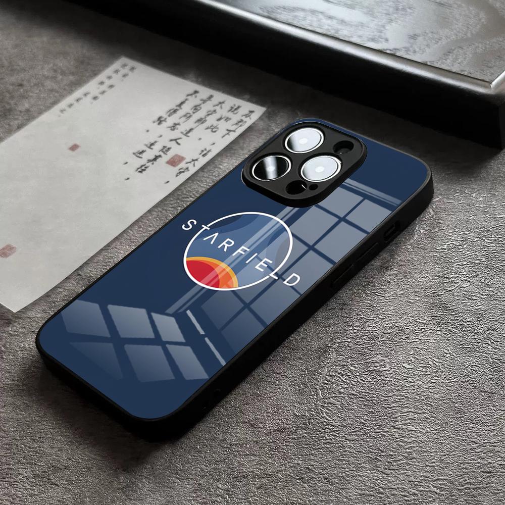 

S-StarfieldS Game Phone Case For 17 Pro Max IPhone 16 Pro 15 12 11 13 Mini X XR XS 14 Plus SE Glass Cover iPhone 11