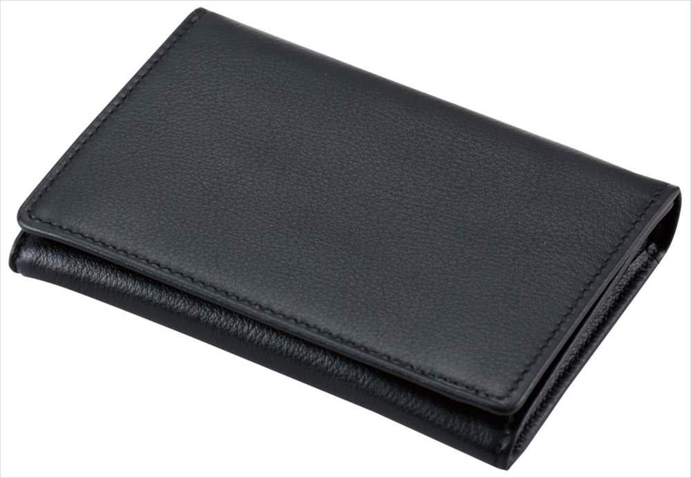 Raymay Fujii Pass Case Lace Black Genuine Leather NP2603B 8 x 11 x 2cm