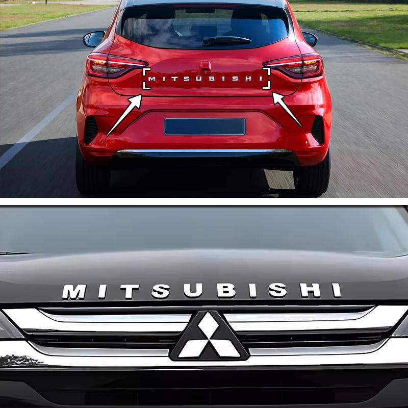 3D ABS Naklejka z emblematem na maskę samochodu Mitsubishi do ASX Lancer 10 9 Outlander Pajero Sport L200 Space Star Xpander Wodoodporny