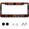 Hawaiian Blue Flowers License Plate Holder Frame Cover Beautiful Floral Car Accessories Stainless Aluminum Steel Auto Parts Car Tag Frame Decorative