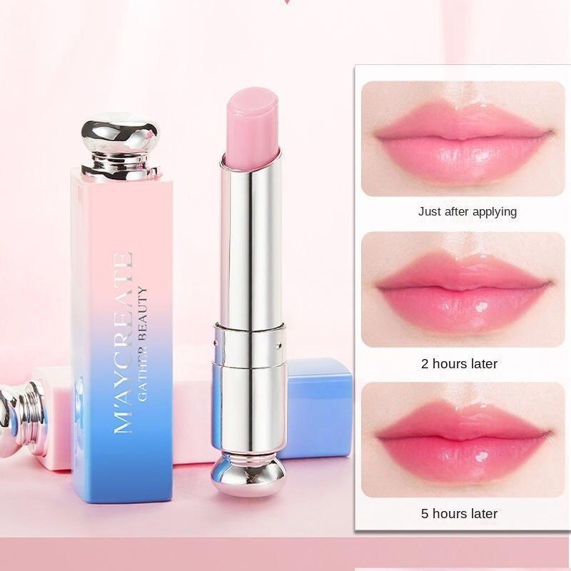 Yeni Yükseltme Degrade Ruj Nemlendirici Kalıcı Renk Değiştiren Dudak Balsamı Suya Dayanıklı