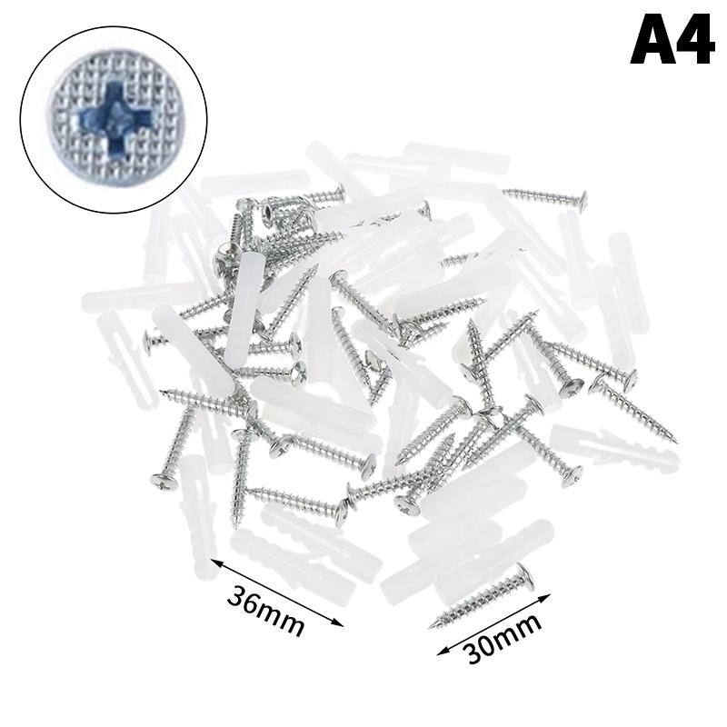 10 Bags Self-Tapping Screws Kit Stainless Steel Expansion Screws Cross Tips Wall Anchors And Screws For Drywall